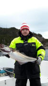 Angeln in Norwegen Februar Tysnes